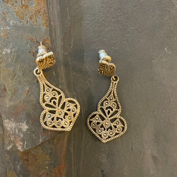 3 Pairs Silver Earrings - Picture 2 of 3